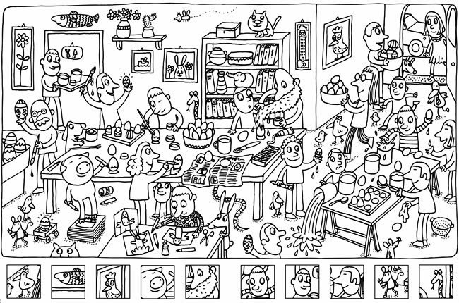 Coloriage de Pâques