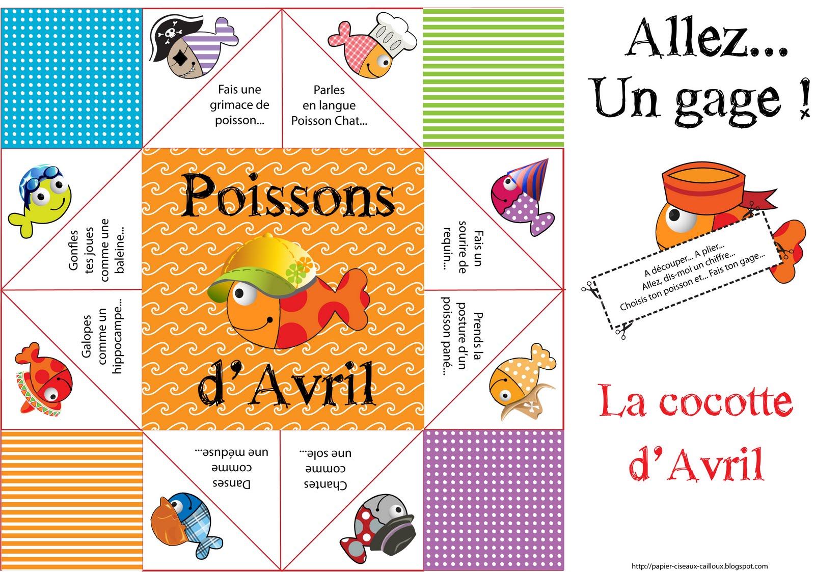 poisson 2011 cocotte papier